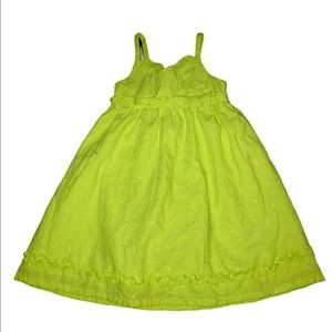Penelope Mack Girls Bright Green Dress Size 4